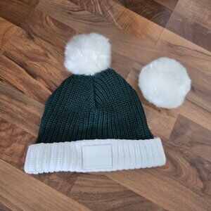 Love your melon forest green and white hat